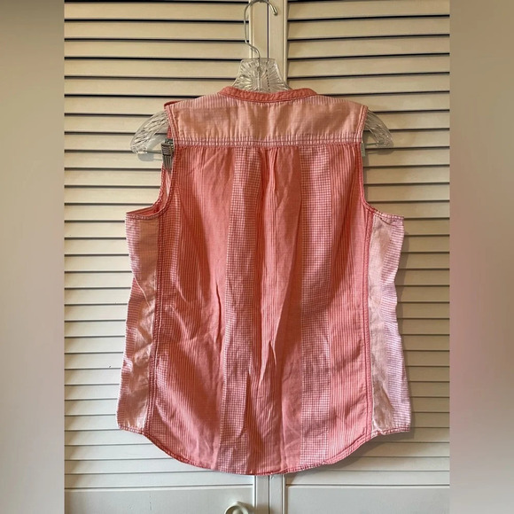 Woolrich Women's Conundrum Eco Rich Sleeveless Shirt Teaberry Size Medium Pink - Picture 7 of 16